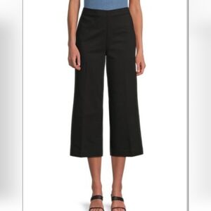 Ecru L Black Power Stretch Cropped Wide Leg Pants from Saks Off 5th AD-1…